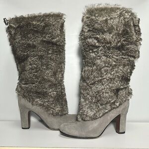 SAM EDELMAN ‘Shalin’ Suede Faux Fur Boots - Women’s 7M